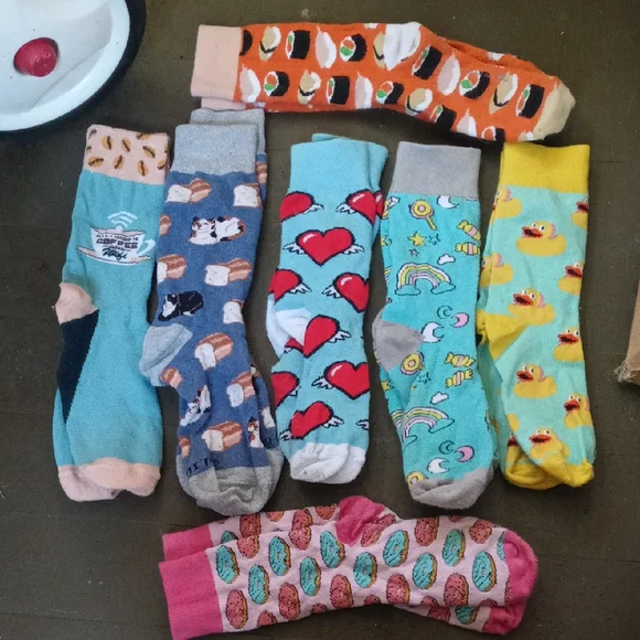 Colorful Patterned Socks Set - Picture 1 of 1